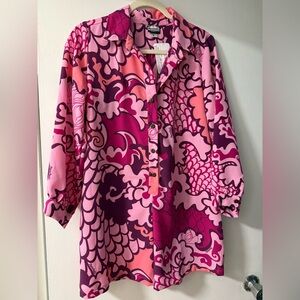 Manuhealii Pink, Magenta & Purple Abstract Print Romper